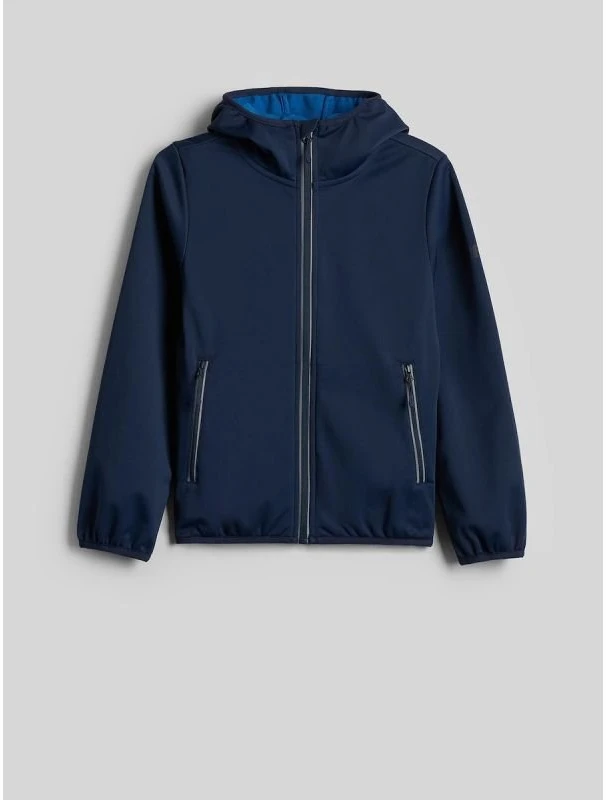 Vėjui atspari softshell striukė berniukams 4F, tamsiai mėlyna
