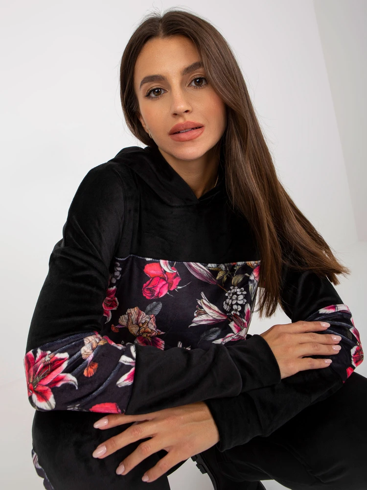 Veliūrinis komplektas moterims RV-KMPL-8234.35X-juoda