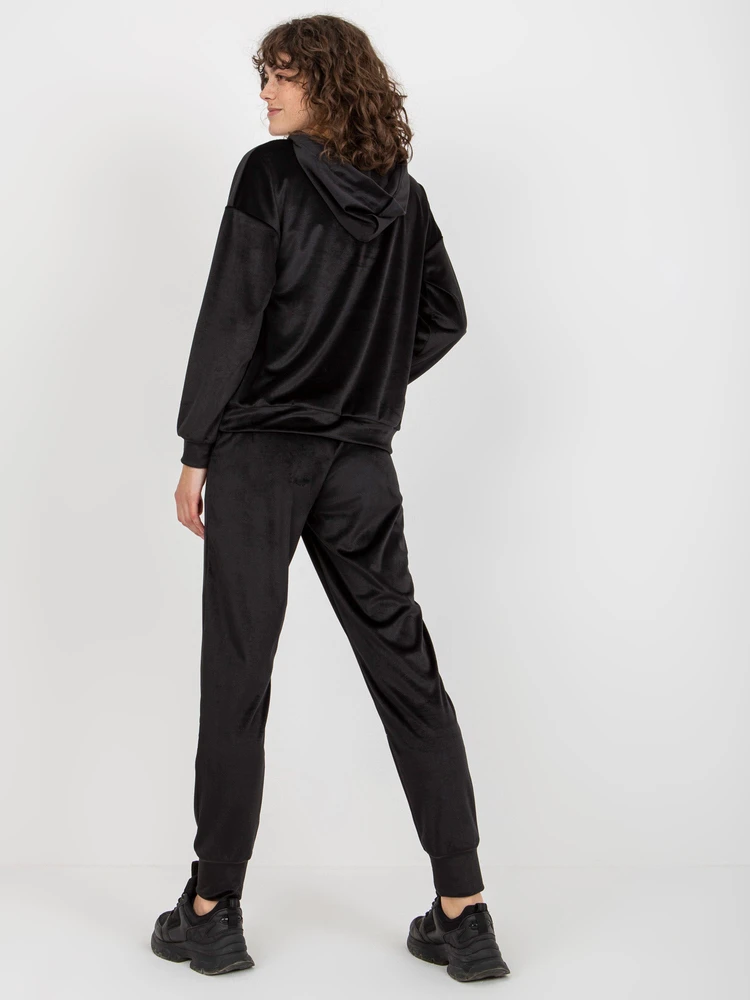 Veliūrinis treningas moterim LK-KMPL-509149.10X-juoda