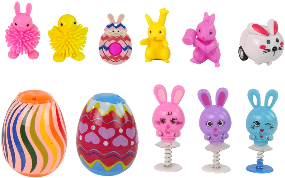 Lean Toys Velykų tematikos žaislų rinkinys vaikams, 18 vnt