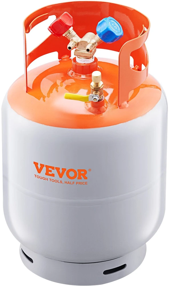 VEVOR Šaldymo skysčio atgavimo 13,6kg balionas 400 PSI Y vožtuvas