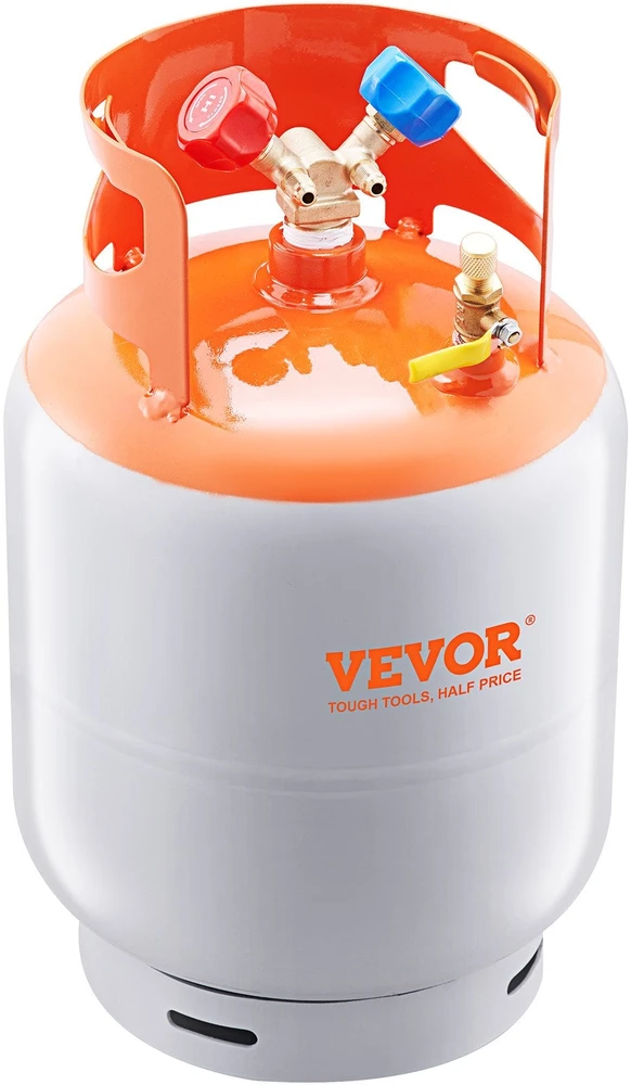 VEVOR Šaldymo skysčio atgavimo 13,6kg balionas 400 PSI Y vožtuvas
