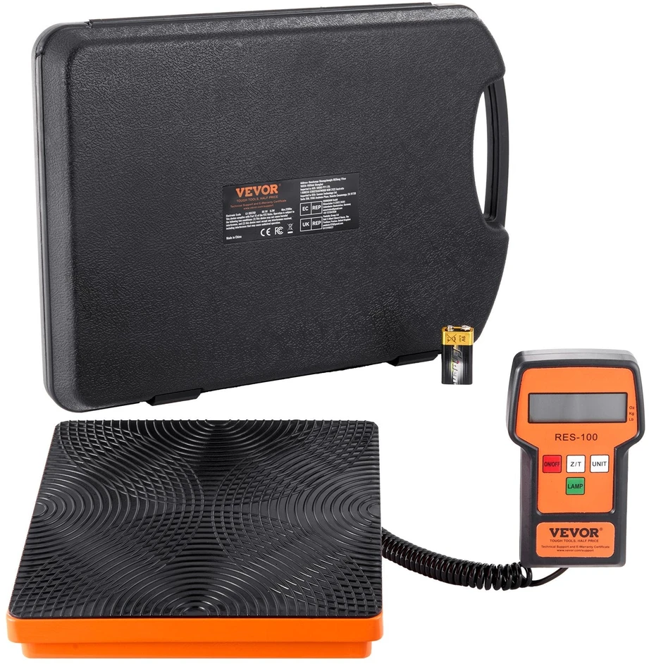 VEVOR Elektroninės šaldymo agentų svarstyklės 50 kg HVAC