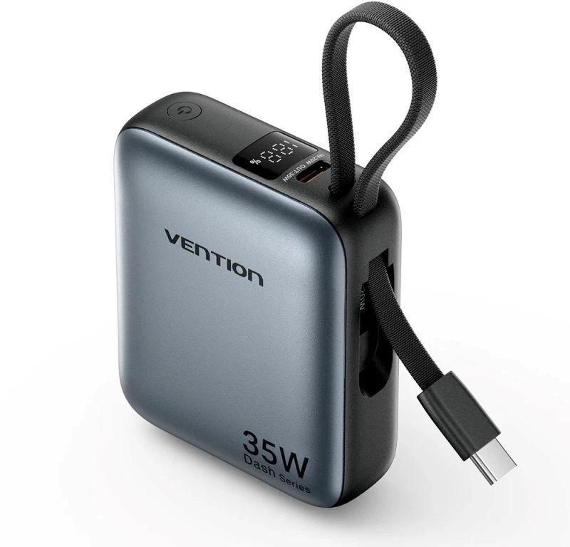 Powerbank Vention FHEH0 10000mAh 30W (Pilka)