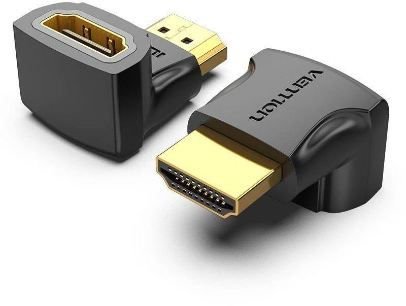 Vention HDMI adapterio ventiliacija AIOB0 90 laipsnių vyriškas ir moteriškas (juodas)