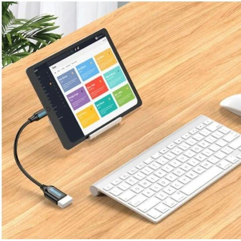 „Vention“ USB 3.1 (1 kartos) C tipo kištukas į A tipo kištuką OTG kabelis, 0,15 m, juodas, PVC tipo