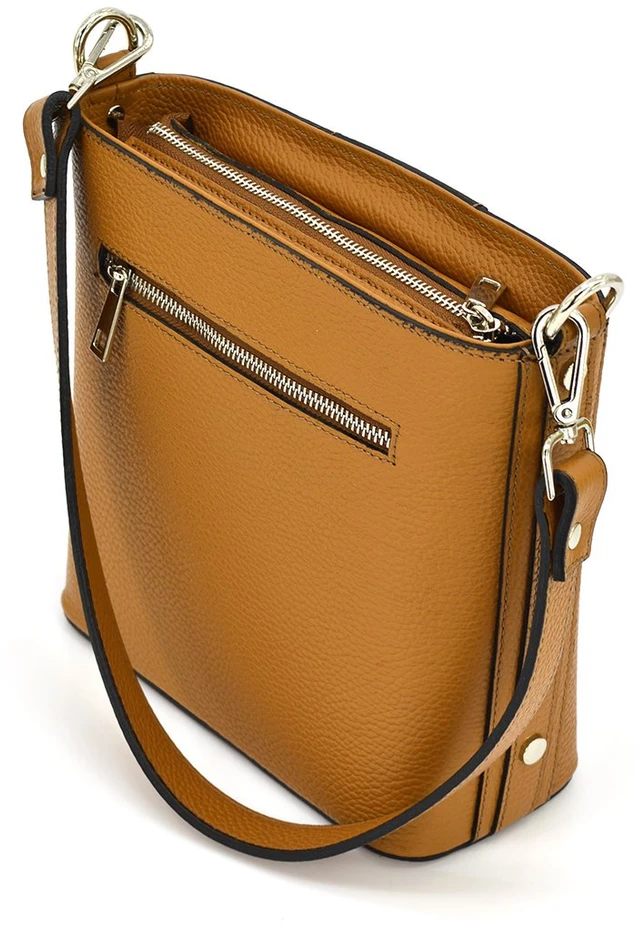 Vera Pelle Damska Listonoszka Skóra Naturalna Torebka Przez Ramię Dżety