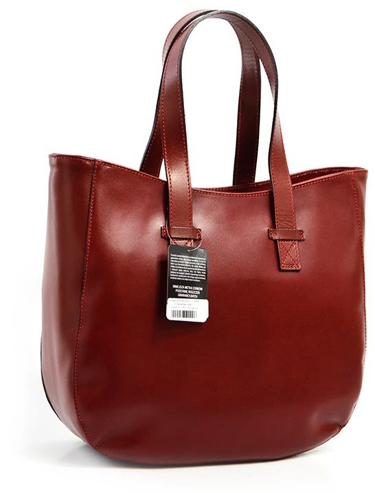 Vera Pelle Torebka na ramię skóra naturalna duża damska shopperbag