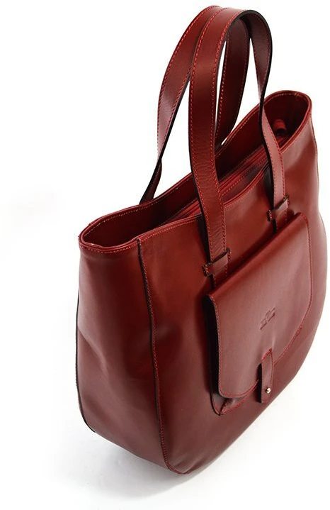 Vera Pelle Torebka na ramię skóra naturalna duża damska shopperbag