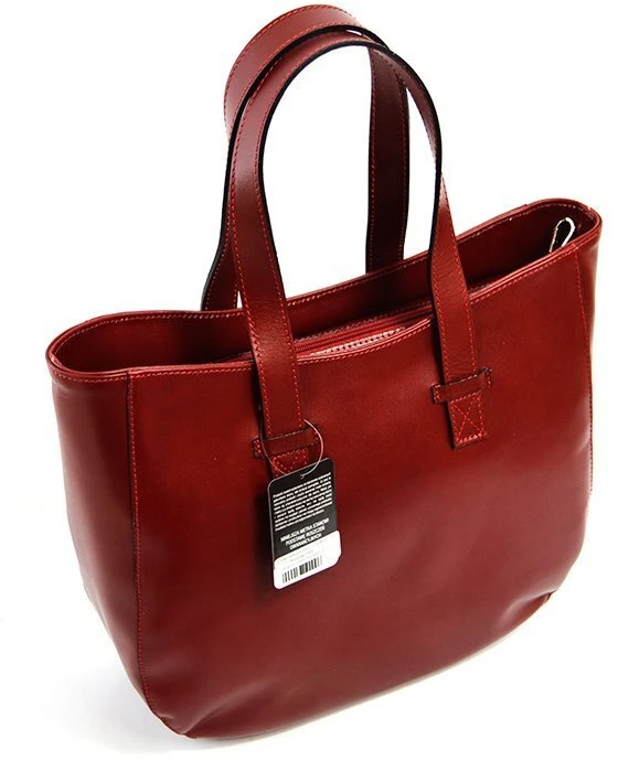 Vera Pelle Torebka na ramię skóra naturalna duża damska shopperbag