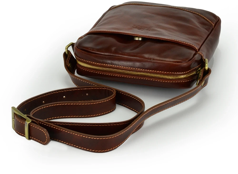 Vera Pelle vyriška od shoulder bag natūralios odos miesto rankinė
