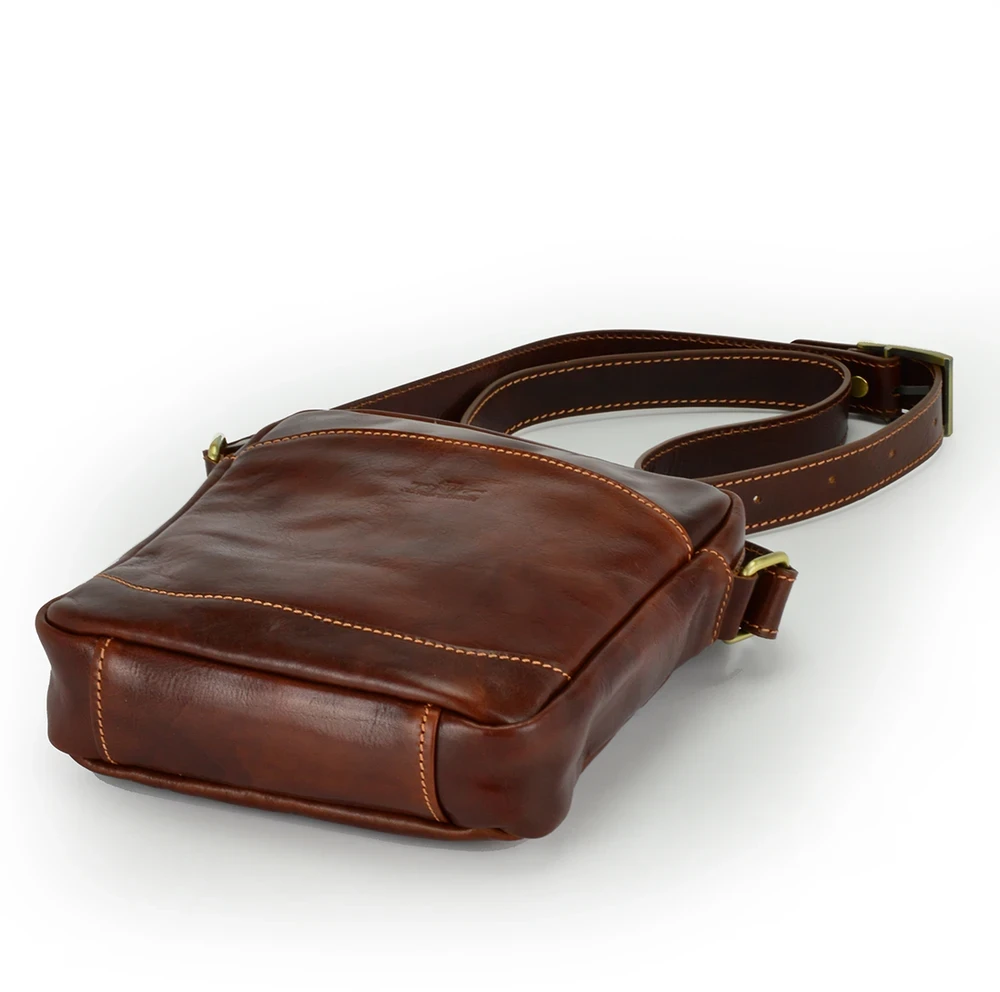 Vera Pelle vyriška od shoulder bag natūralios odos miesto rankinė