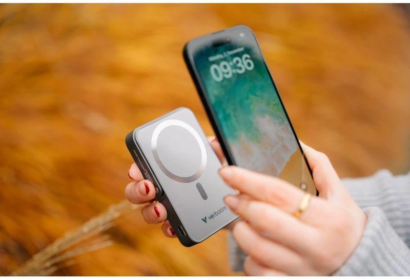 Powerbank Verbatim Charge n Go 10000mAh su stoveliu Magnetic Wireless mėlynos spalvos 32266