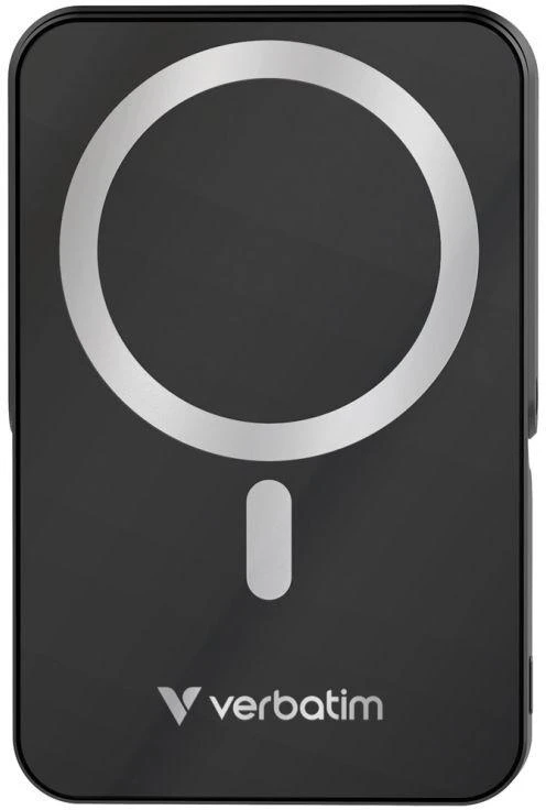 Powerbank Verbatim Charge n Go 10000mAh su stoveliu Magnetic Wireless juodos spalvos 32264