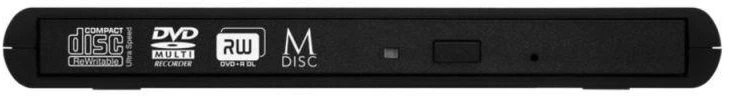 Išorinis otinis įrenginys Verbatim Slimline DVD USB2.0 juodos spalvos 53504