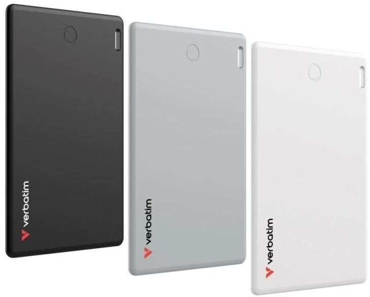 Verbatim My Finder Card Bluetooth juodas sidabrinis ir baltaas – daiktų ieškikliai 3vnt MYFCR-03BSW 32141