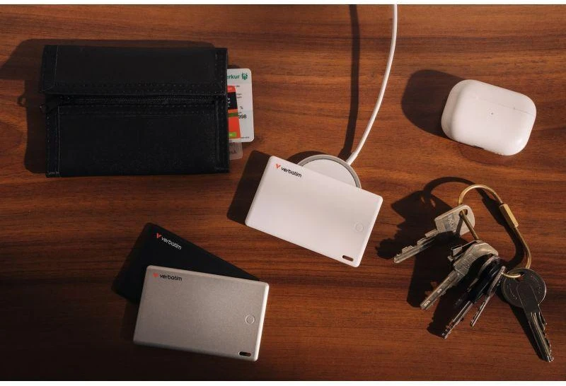 Verbatim My Finder Card Bluetooth juodas sidabrinis ir baltaas – daiktų ieškikliai 3vnt MYFCR-03BSW 32141