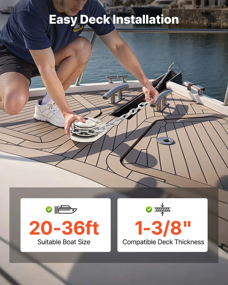 VEVOR Vertikalus elektrinis mechanizmas laivams
