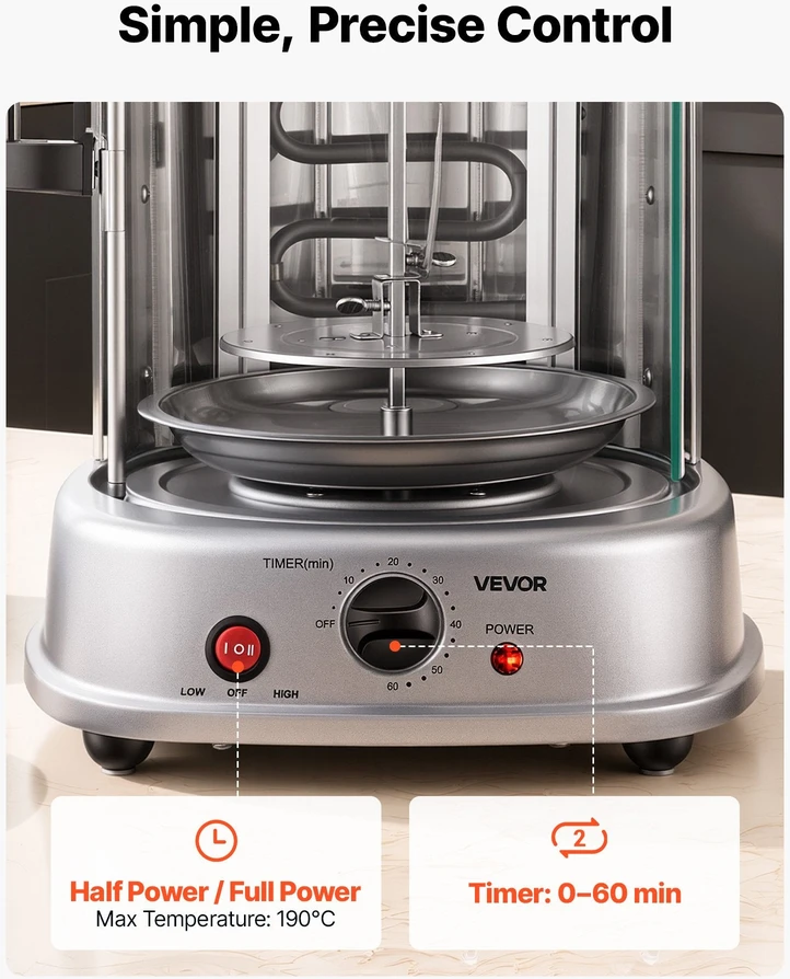 Vertikali kepsninė VEVOR TB2023A-F, 1500W