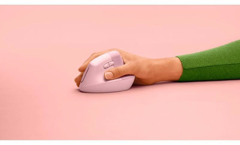 Vertikali pelė Logitech Lift, rožinė
