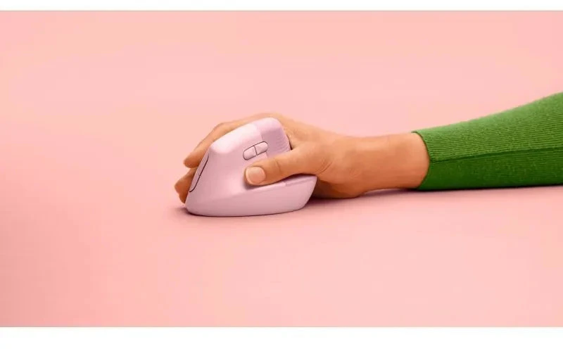 Vertikali pelė Logitech Lift, rožinė
