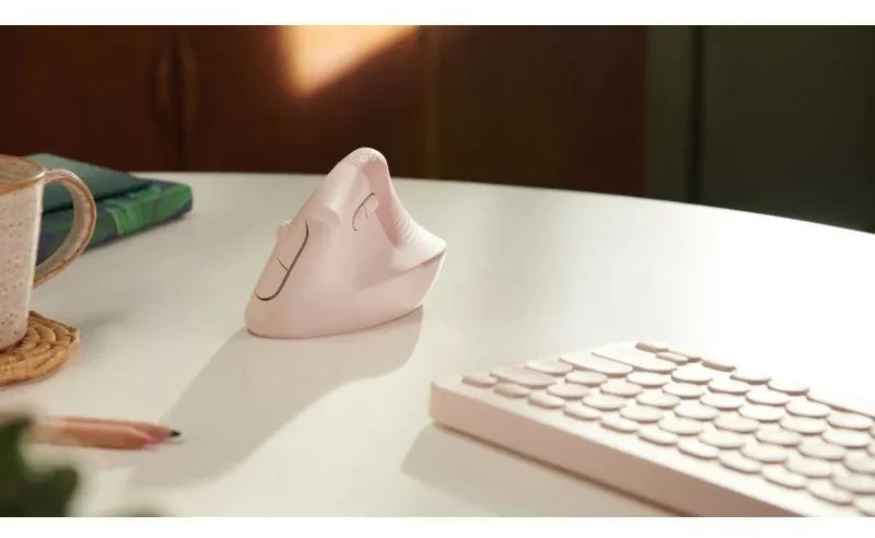 Vertikali pelė Logitech Lift, rožinė