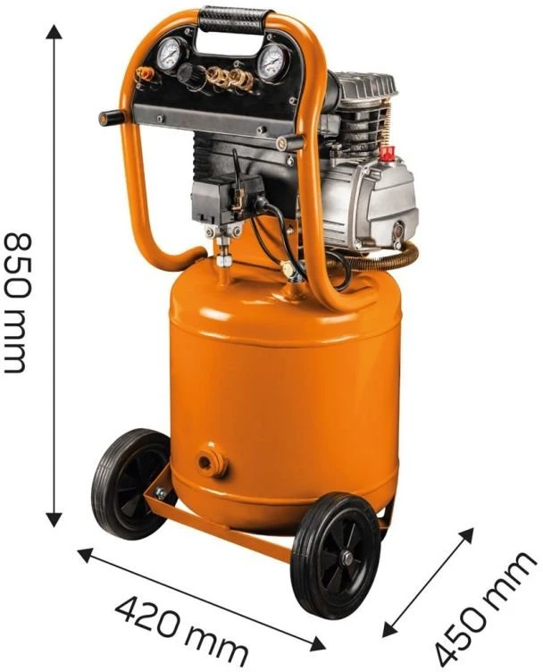 Neo Tools Vertikalus alyvos kompresorius 40 l, 230 V