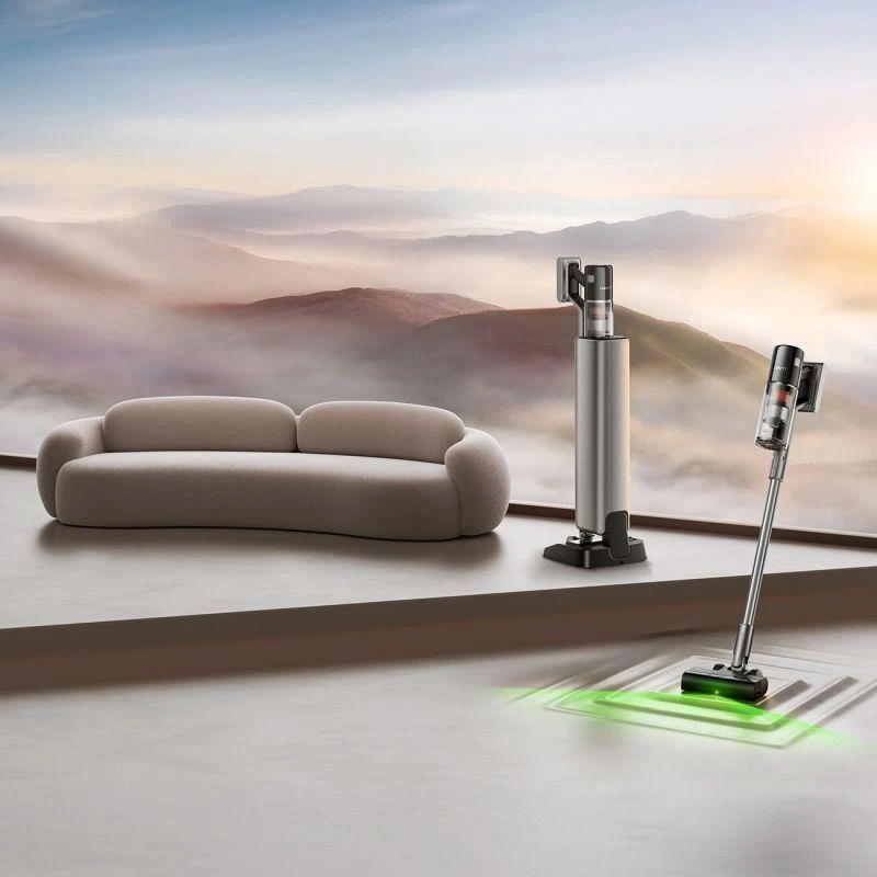 Vertikalus dulkių siurblys UWANT V800 su savaiminio išsivalymo stotele – pilkas