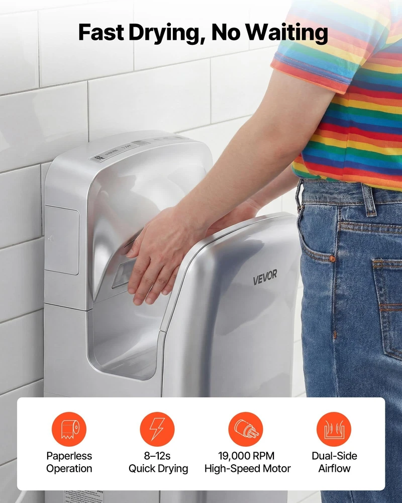 VEVOR Vertikalus rankų džiovintuvas su HEPA filtru