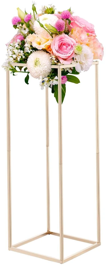 VEVOR Gėlių stovas vestuvėms, 10 vnt., 80 cm, aukso