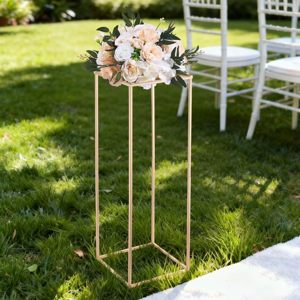 VEVOR Gėlių stovas vestuvėms, 10 vnt., 80 cm, aukso