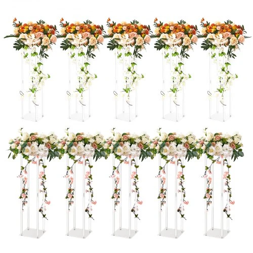 VEVOR 10 vnt. 60 cm aukščio vestuvių gėlių stendas