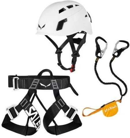 Via ferrata komplektas core/evo/toxo 3.0 - juoda-geltona SALEWA