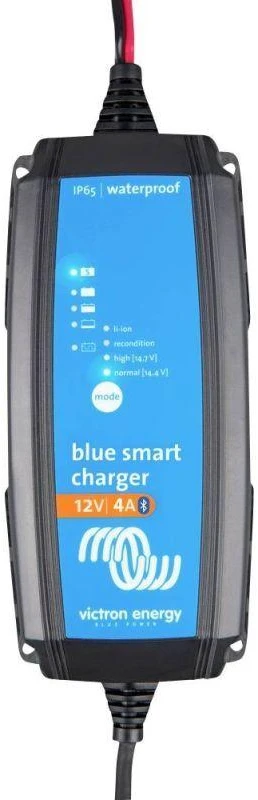 Mėlyna Victron Energy Mėlyna Smart IP65s įkroviklis 12/4(1) 230V CEE 7/17 Ret BPC120433064R