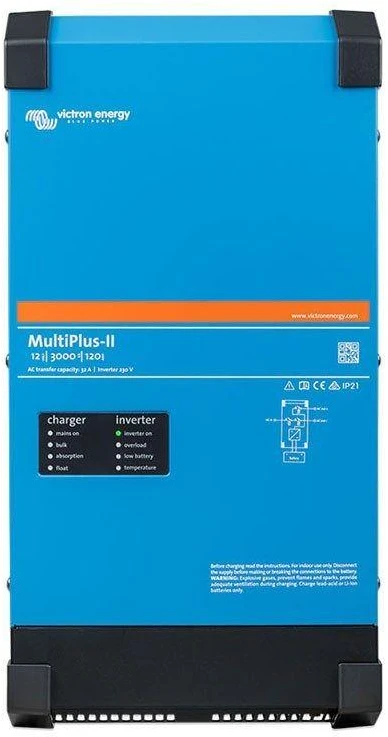 Inverteris Victron Energy - įkroviklis MultiPlus-II 12Vdc/230Vac 3000VA UPS funkcija įkrovimo srovė 120A