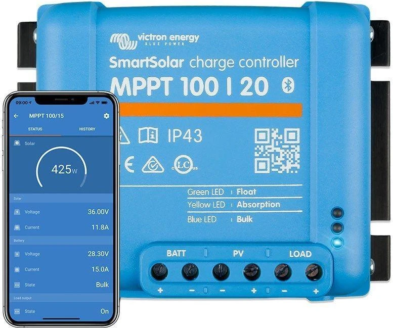 Victron Energy SmartSolar MPPT 100/20-48V įkrovos valdiklis