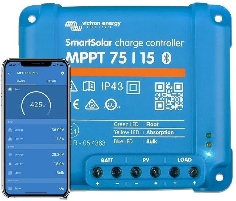 Victron Energy Saulės energijos įkrovimo valdiklis SmartSolar MPPT 75/15