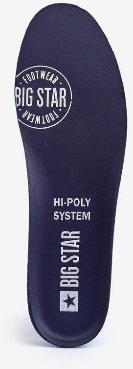 Vidpadžiai batams BIG STAR Memory Foam sistema 2 poros juodos spalvos