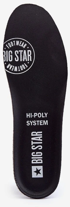 Vidpadžiai Batams BIG STAR Memory Foam System 2 Poros Juoda