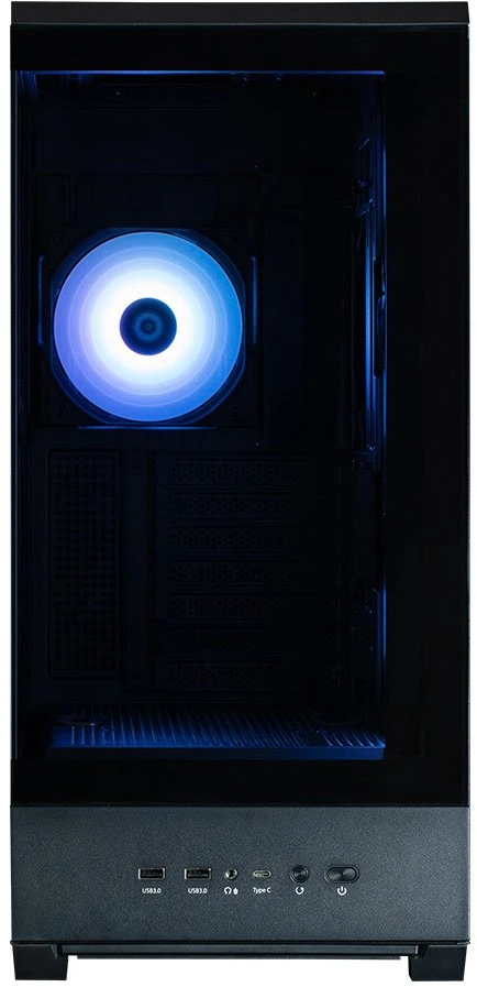 Vidutinio dydžio ATX kompiuterio korpusas su 4 × 120 mm ARGB ventiliatoriais Zalman P50 DS, juodas