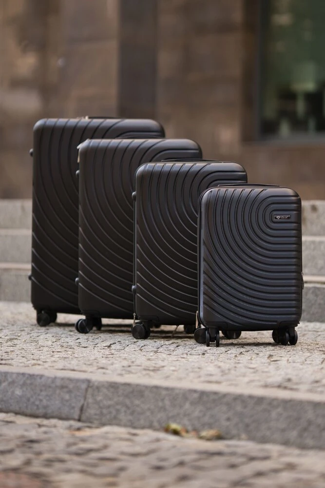 Solier Luggage Vidutinio dydžio M 24 ABS kelioninis lagaminas - SOLIER AVENTOR STL1064 - Juoda