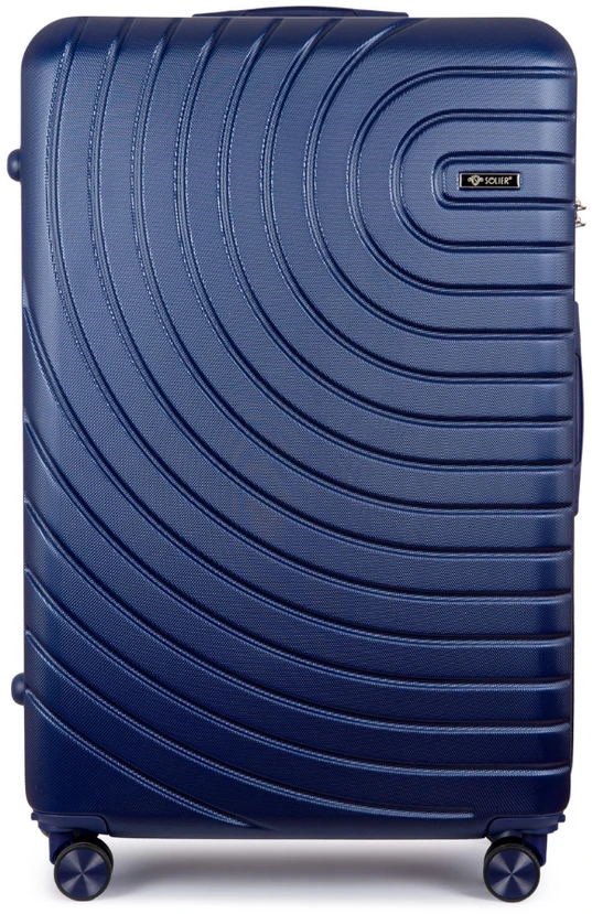 Solier Luggage Vidutinio dydžio M 24 ABS kelioninis lagaminas - SOLIER AVENTOR STL1064 - Tamsiai mėlyna