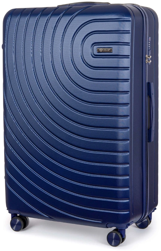 Solier Luggage Vidutinio dydžio M 24 ABS kelioninis lagaminas - SOLIER AVENTOR STL1064 - Tamsiai mėlyna