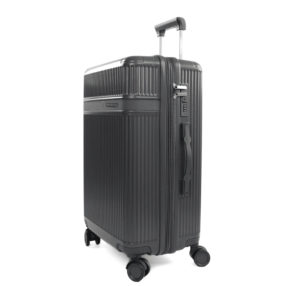 Kelioninis Solier Luggage SUITCASE M 24 STL945 ABS DARK Pilkas