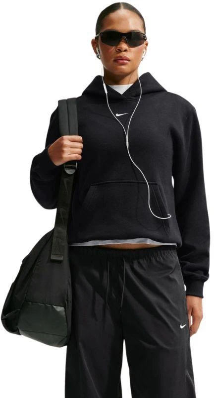 Vidutinio svorio moteriškas džemperis Nike Studio Fleece, juodas, IM8100 001