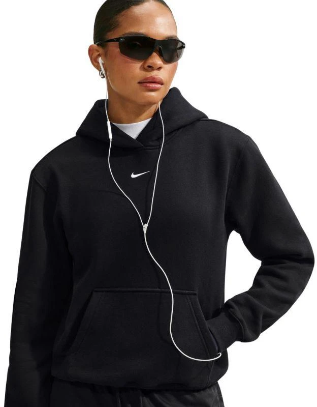 Vidutinio svorio moteriškas džemperis Nike Studio Fleece, juodas, IM8100 001