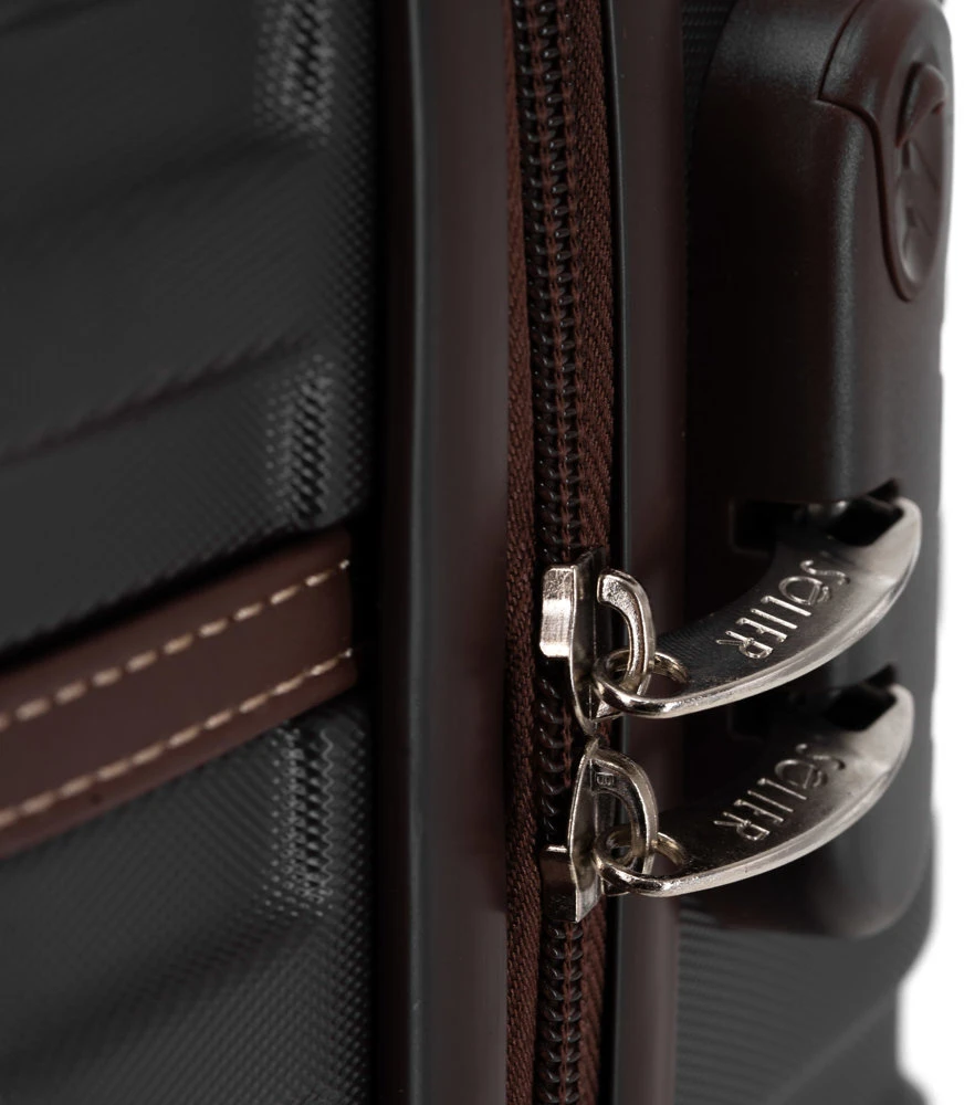 Kelioninis Solier Luggage Vidutinis lagaminas M Solier 22' STL957 ABS - Juodas
