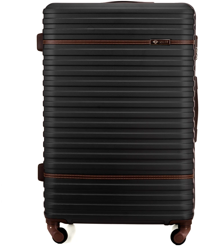 Kelioninis Solier Luggage Vidutinis lagaminas M Solier 22' STL957 ABS - Juodas