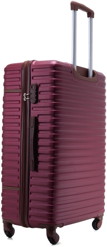Kelioninis Solier Luggage Vidutinis lagaminas M STL957 ABS - Burgundiška