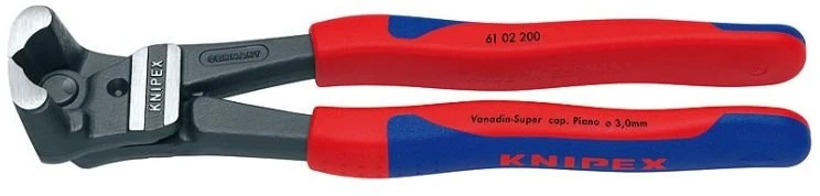 Vielos kirpimo žnyplės Knipex 61 02 200, 200 mm